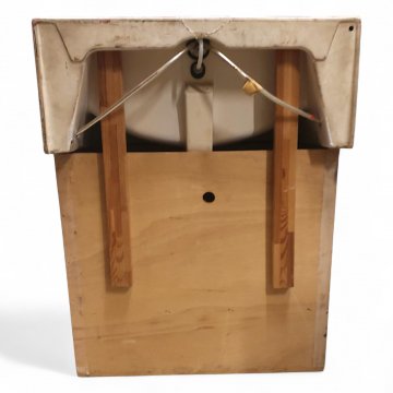 Waschtisch, Becken Keramik weiß mit Amatur, Unterschrank Birke 2-türig, H102xB80xT48