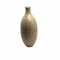 Vase, Flaschenform, gold beige, Knopf Muster, inkl. Deckel