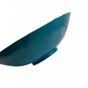 Schale, Kreis Muster, türkis, weiß