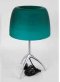 Tischlampe LUMIERE 3-Bein Alu, runder Glasschirm, 26T/E, FOSCARINI, 3x E14