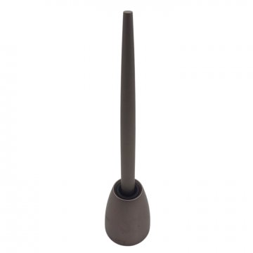 Kugelschreiber &quot;Scribalu&quot;, anthrazit/braun, Aluminium, H:18cm Ø4xm