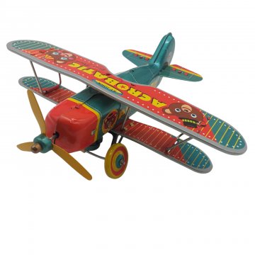 Spielzeug Flugzeug grün ACROBATIC 18cm
