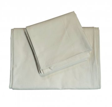 Bettwäschegarnitur 140x200cm Kissen 80x80cm, off-white, leichte Baumwolle