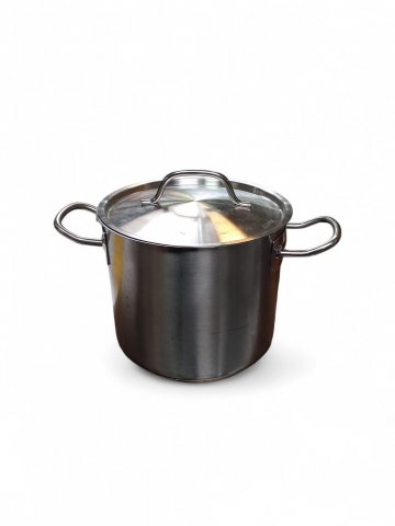 Kochtopf GASTRO, mit Deckel, Edelstahl gebürstet, 4,5L,  H 17,5cm, ø20cm