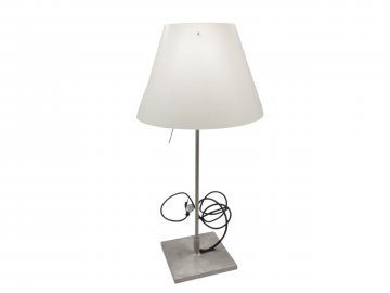 Tischlampe COSTANZINA H.51cm Alugestell, Kunststoffschirm weiß, rot, blau, gelb, LUCEPLAN