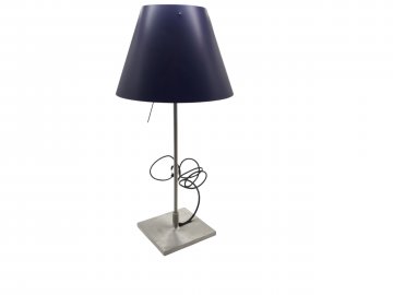 Tischlampe COSTANZINA H.51cm Alugestell, Kunststoffschirm weiß, rot, blau, gelb, LUCEPLAN