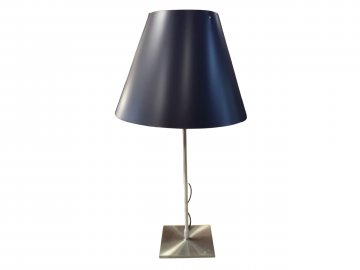 Tischlampe COSTANZA Alugestell, höhenverstellbar H.76/110cm, Kunststoffschirm weiß, blau, rot LUCEPLAN
