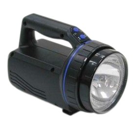 Halogen Akku-Handscheinwerfer IVT PL838 schwarz-mit blauem Ring 10x10x22cm