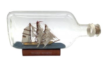 Buddelschiff RICKMER RICKMERS, L.14cm