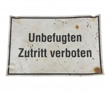Schild, &quot;Zutritt verboten&quot;, 30x20cm