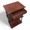 Beistelltisch, Holz, glatt, rot braun, mit Schublade und 2 Ablagen, 40x30cm, H: 70cm