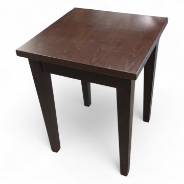 Kneipentisch, Holz dkl.braun gebeizt, Platte 60/60, H 78