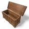Truhe, SPA, Holz, Deckel flach, Eisengriffe, 95x45x45 cm