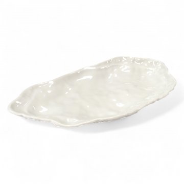 Schale NUTS&amp;CHOCOLATE PLATE, Porzellan weiß lasiert, 13x7x1,5 - FELICITHAS ARNDT