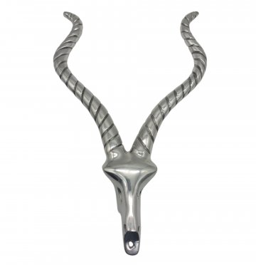 Antilope Schädel mit Hörnern, chrome