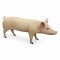 Figur SCHWEIN/SAU, K.stoff rosa, Glasaugen gelb, Hufe schwarz, H80xB35xL160