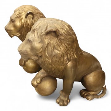 Löwe, FB, Styropor gold, L/H/B 87x98x57