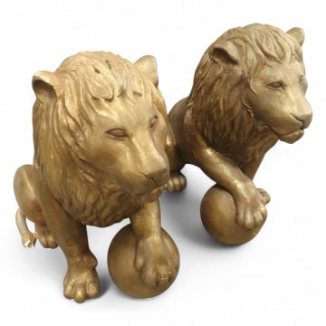 Löwe, FB, Styropor gold,  L/H/B 87x98x57