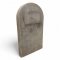 Grabstein, FB, Holz mit Zementputz grau, Segmentbogenabschluß, H/B/T 90x52x10