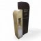 Grabstein, FB, Holz, 2-farbig (schwarz/beige) versetzte Ebenen, Aussparung für Grablicht, H/B/T 140x62x30