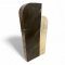 Grabstein, FB, Holz, 2-farbig (schwarz/beige) versetzte Ebenen, Aussparung für Grablicht, H/B/T 140x62x30