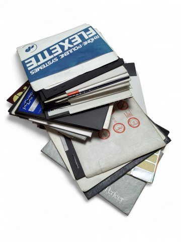 Floppy Discs, Stapel, 80er Jahre, verschieden, unsortiert