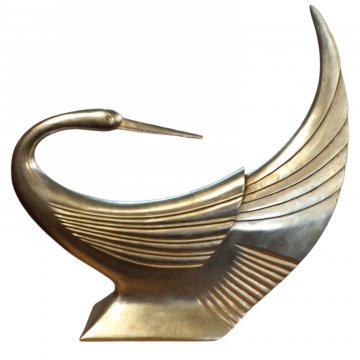Figur, Schwan, versilbert