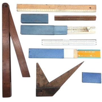 Bürobedarf, Lineal, Holz / Kunststoff, Diverse
