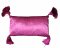 Kissen 30x50, violett, glänzender Satin, gesteppte Rauten, Quasten in den Ecken