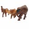 Elefant, Holz, diverse, ca. 10/13cm