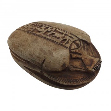 Skarabäus, abstrakt, Achat, weiß/beige, 10x8x4cm