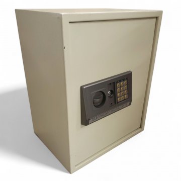 Tresor,Stahl, hellgrau, elektrisches Codeschloss (7373A), H/B/T 50x40c30