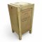 Kühlschrank/Eisschrank ESCHENBACH, Holz beige lackiert, H90xB/T50, Klappe, Tür, 4-füßig, Chromgriff