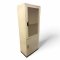 Arztvitrine, MAQUET, Metall beige, 2-türig, Tür oben matt verglast,, H/B/T 173x68x42
