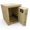 Tresor,Stahl beige, Doppelbartschloß, H/B/T 44x36x40, ca. 35 Kg