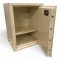 Tresor, Stahl beige, Doppelbartschloss, H/B/T 67x49x41, ca. 60 Kg