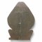 Figur DREIGESICHTIGE SHIVA GOTTHEIT, Holz Handarbeit geschnitzt, bemalt, gold verziert, Hintergrund rot/gold, H150x100