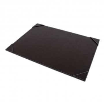 Schreibtischauflage braun Ecken verstärkt hell abgenäht 55x40cm