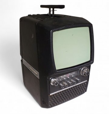 Fernseher tragbar, schwarz Orbiter 403 DE, UdSSR, 25,5x22x15,5 