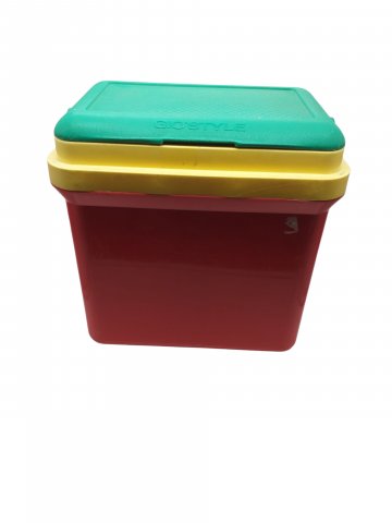 Gefrierbox, Giostyle, Plastik, rot/gelb/blau/grün