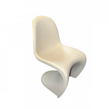 Kinderstuhl im Panton Chair-Look,  beige, Kunststoff H 57 x B 32 cm