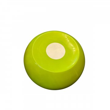 Hocker, Kinderhocker, hell grün,  rund, Ø 40cm, Kunststoff, weisser Punkt in der Sitzfläche