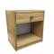 Nachttisch, NEU, Kiefer, rollbar, 1 Schub, offenes Fach, 50x37x54 cm
