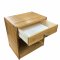 Nachttisch, NEU, Kiefer, rollbar, 1 Schub, offenes Fach, 50x37x54 cm