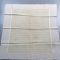Tischdecke ca. 140x140 Leinen, grob, creme, mittig graphisches Muster in gelb + grau