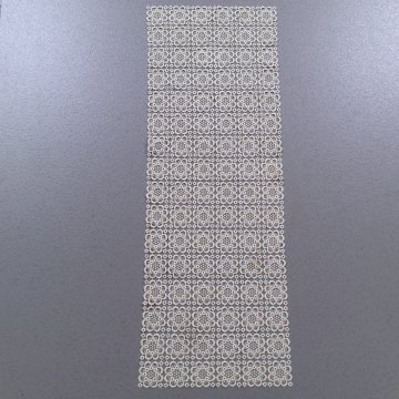 Tischläufer 90x31 creme, Blüten aneinander gereiht