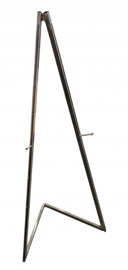 Staffelei Eisen poliert, klappbar, h 130cm