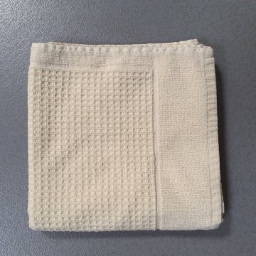Handtuch 100x50 zart gelb, Waffelmuster
