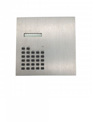 P- Taschenrechner, silber, Alu gebürstet, Lexon, limited edition, 15x15cm