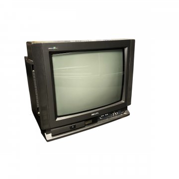 Fernseher, Philips, Röhre, schwarz,55er, funktionsfähig mit Fernbedienung